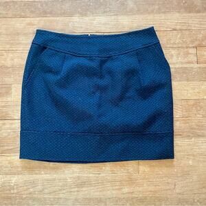 MARTIN + OSA black and teal mini pencil skirt size 6 b21